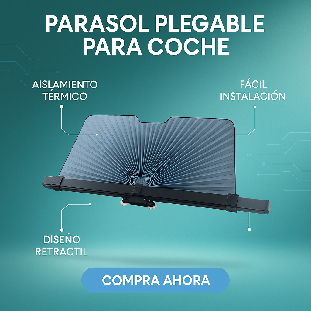 Parasol Retráctil para Coche de 65 cm