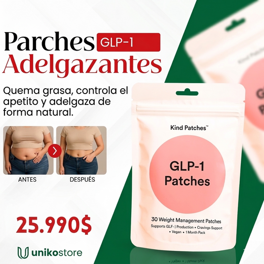 🔥 PARCHES GLP-1 NATURALES PARA ADELGAZAR | 50% OFF + PAGO CONTRA ENTREGA